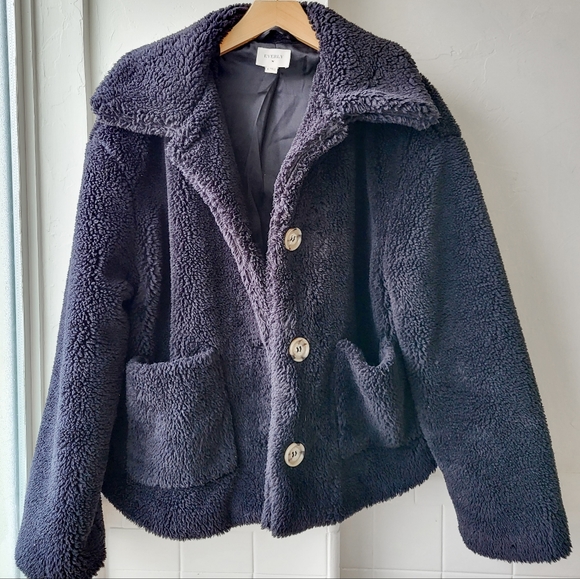 Black Teddy Coat - Picture 1 of 4